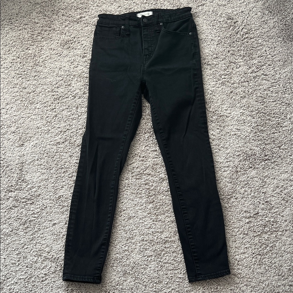 Madewell Black Curvy High-Rise Skinny Jeans